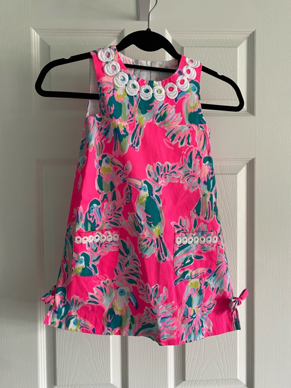 Lilly Pulitzer | Girls Shift Dress |  Dragonfruit Toucan Print